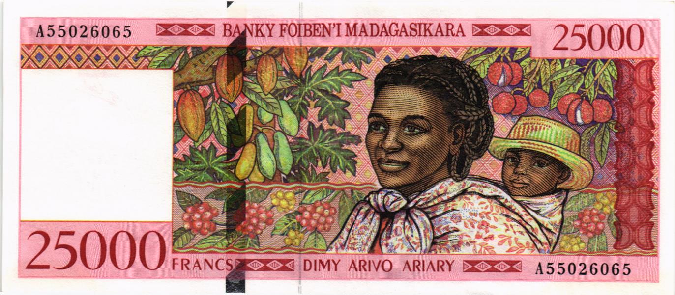 МАДАГАСКАР 25000 ФРАНКОВ мини 1