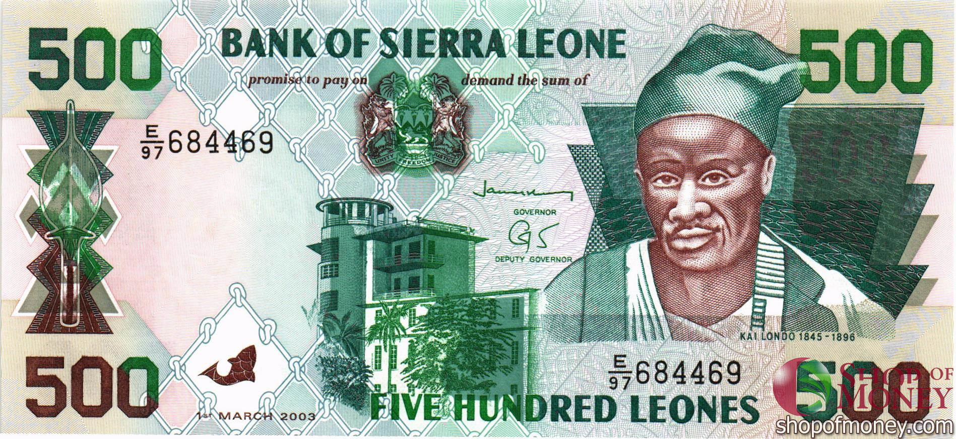 СЬЕРРА-ЛЕОНЕ 500 ЛЕОНЕ мини 1
