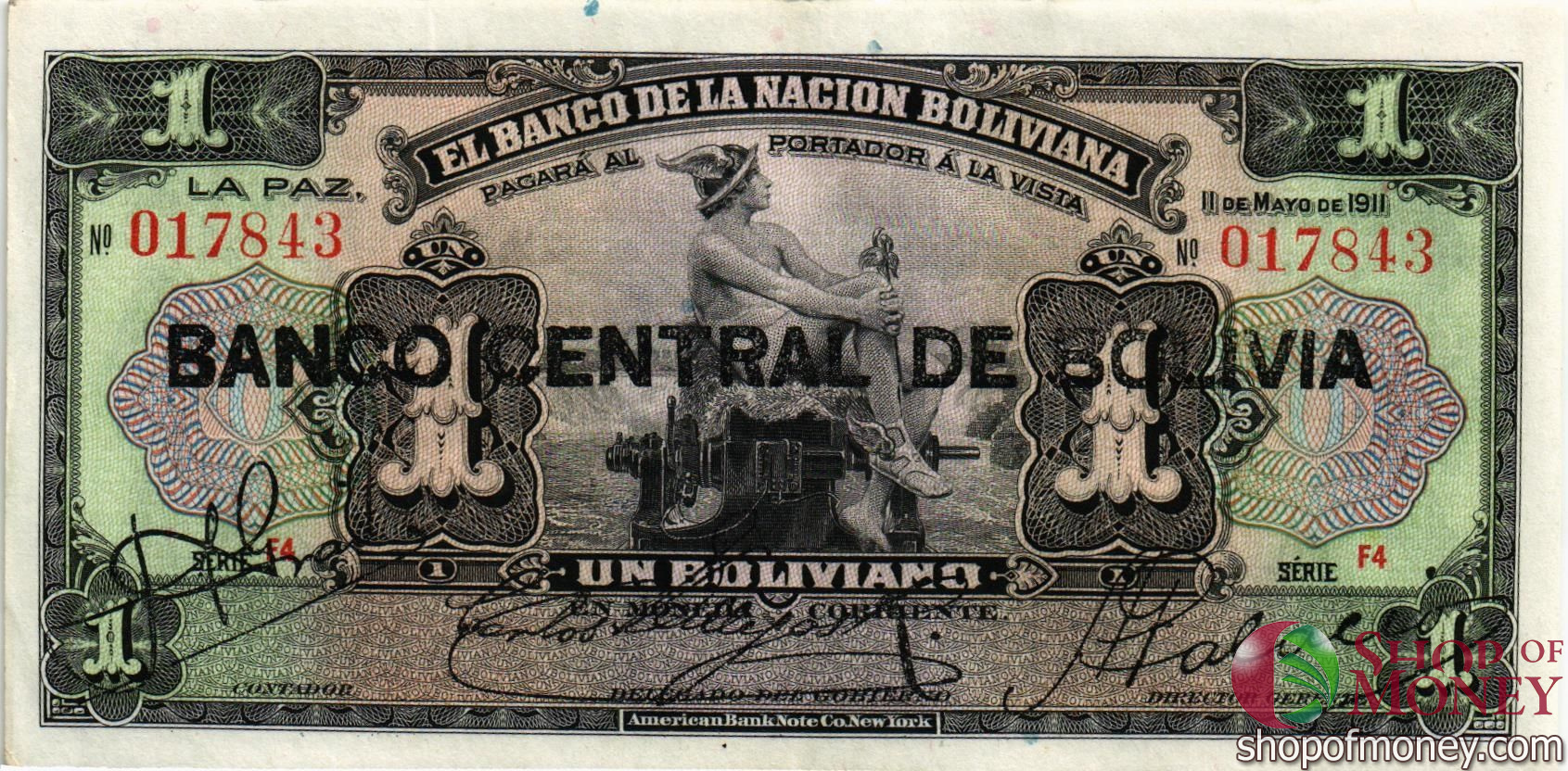 БОЛИВИЯ 1 БОЛИВИАНО
