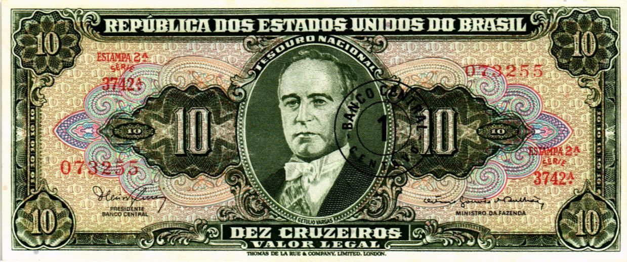 БРАЗИЛИЯ 1 СЕНТАВО (НАДПЕЧАТКА) мини 1