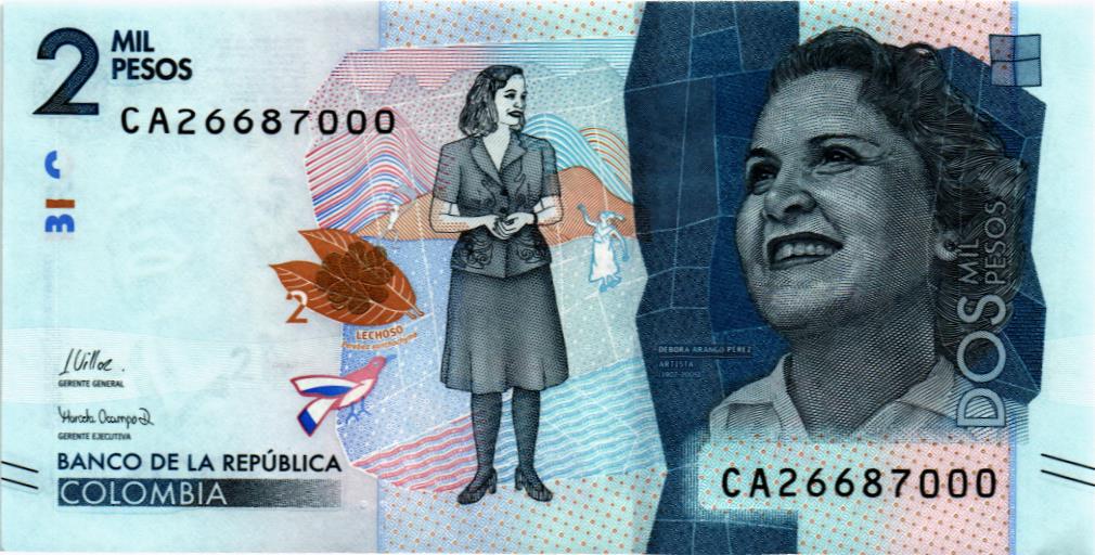 КОЛУМБИЯ 2000 ПЕСО мини 1