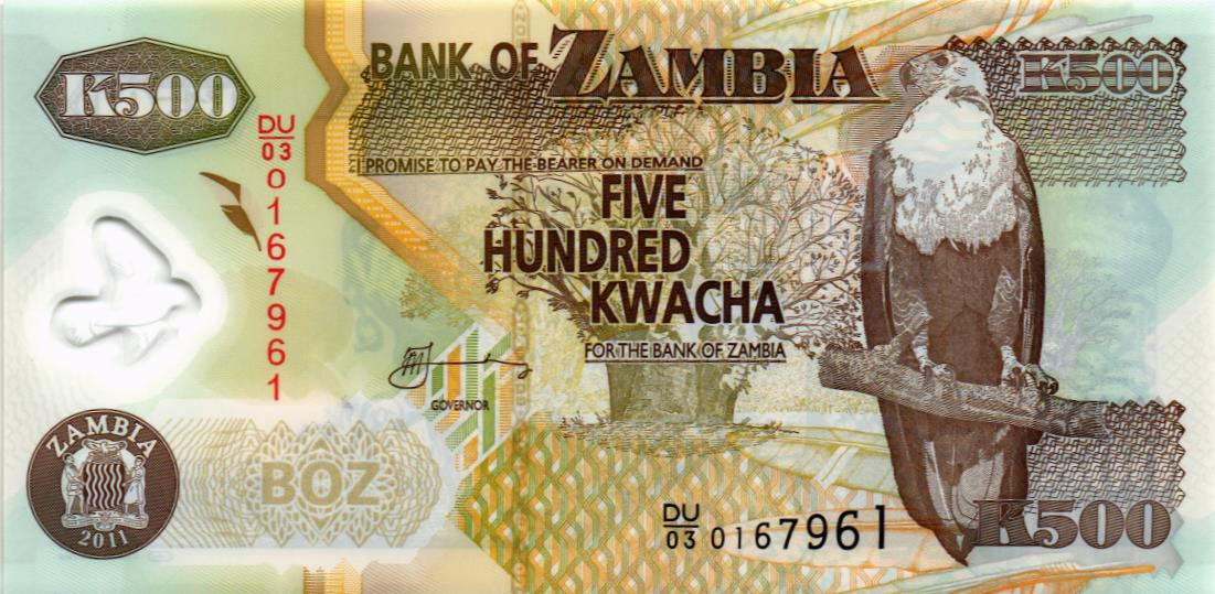 ЗАМБИЯ 500 КВАЧА