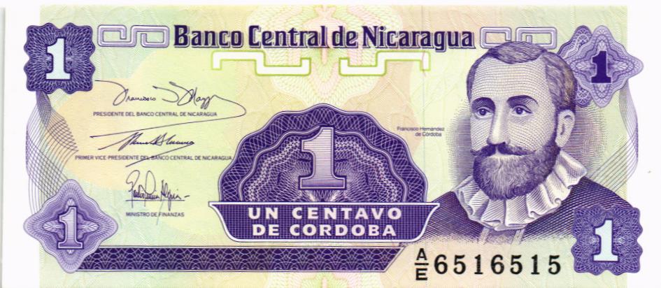 НИКАРАГУА 1 ЦЕНТАВО