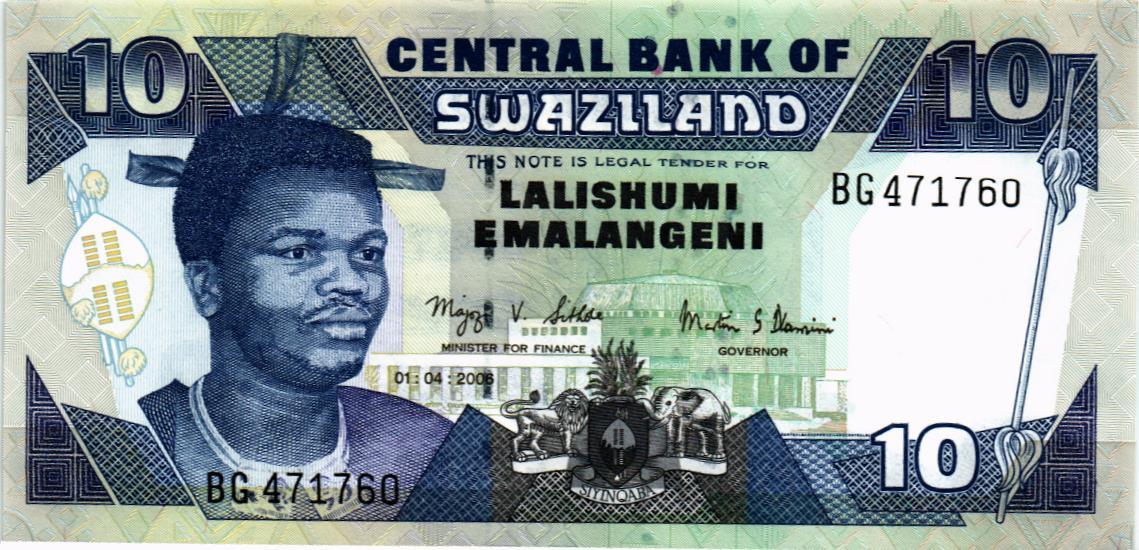 СВАЗИЛЕНД 10 ЭМАЛАНГЕНИ