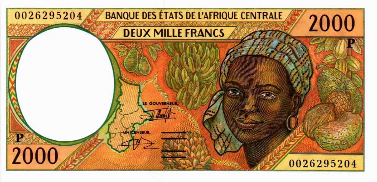 CAS - ЧАД 2000 ФРАНКОВ (P)
