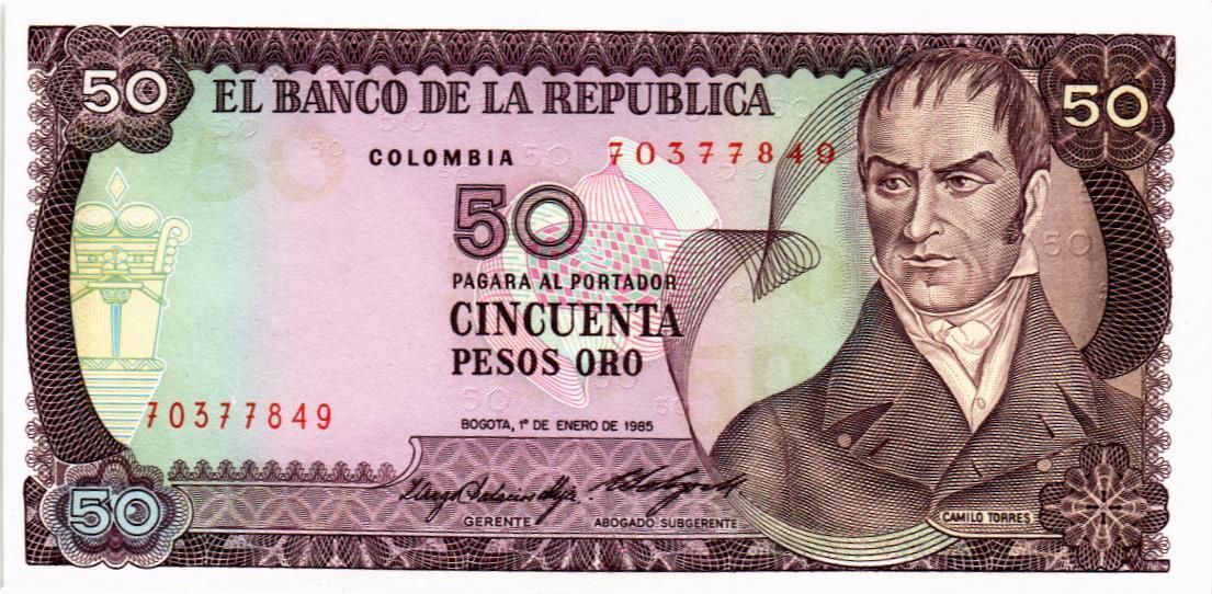 КОЛУМБИЯ 50 ПЕСО (01.01.1985)