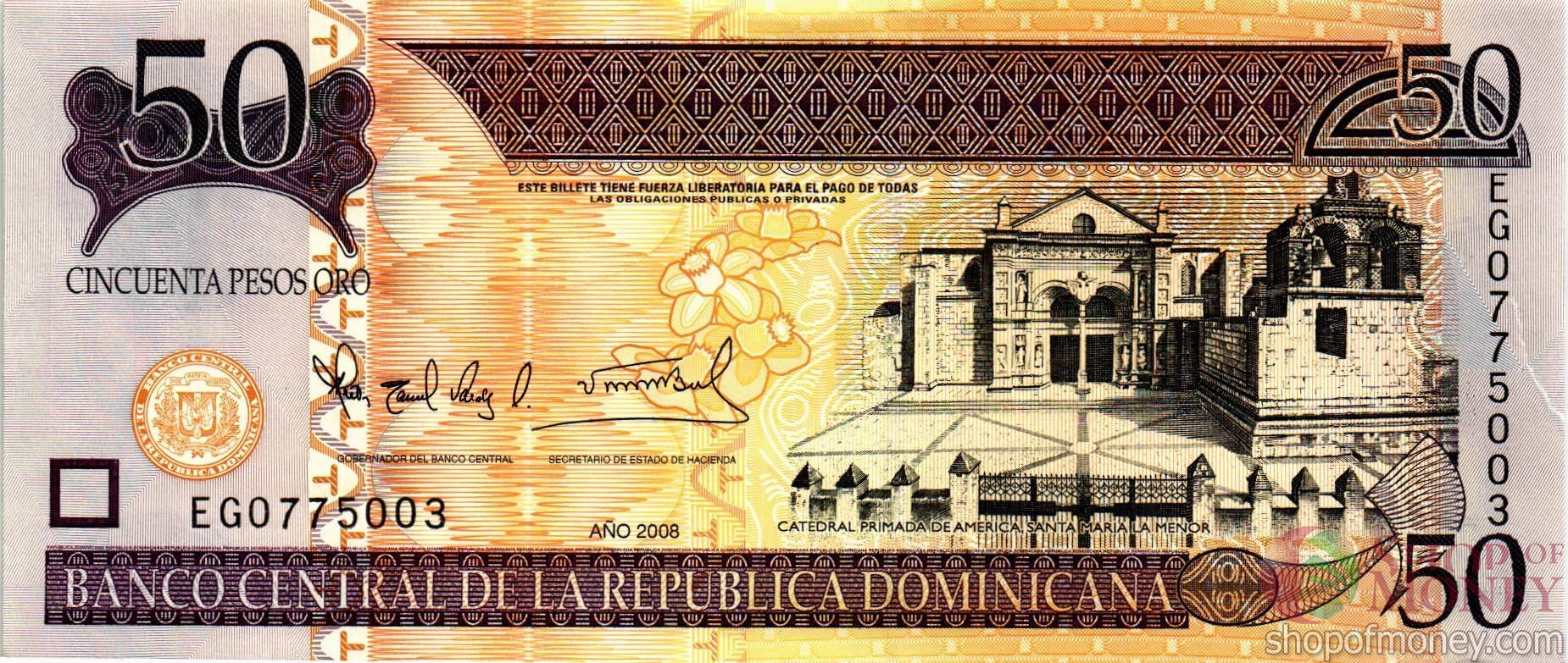 ДОМИНИКАНСКАЯ РЕСПУБЛИКА 50 ПЕСО мини 1