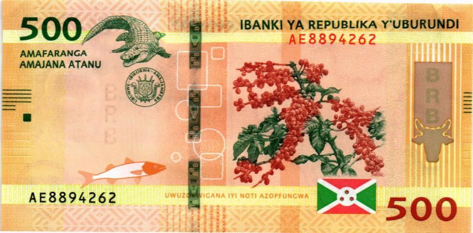 БУРУНДИ 500 ФРАНКОВ