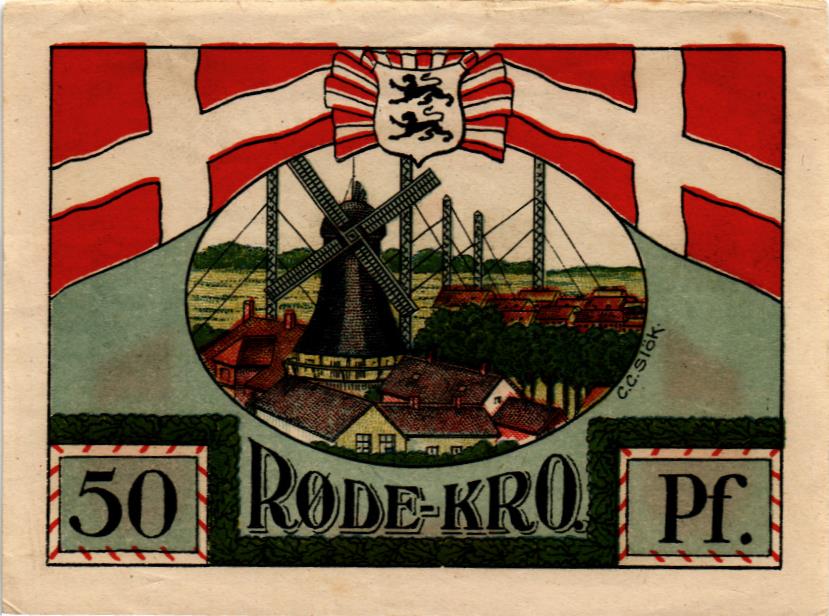 ДАНИЯ-ГЕРМАНИЯ 50 ПФЕННИГОВ (НОТГЕЛЬД)