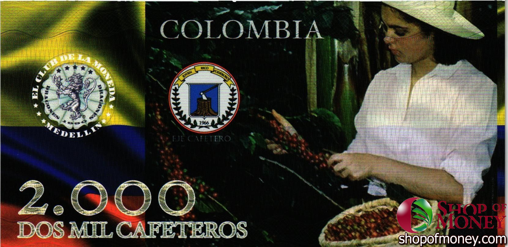 КОЛУМБИЯ КАФЕТЕРОС (КОНКУРС ДИЗАЙНА БАНКНОТ) мини 5