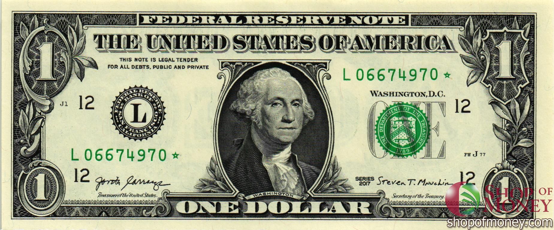 США 1 ДОЛЛАР (L-Сан-Франциско) мини 1