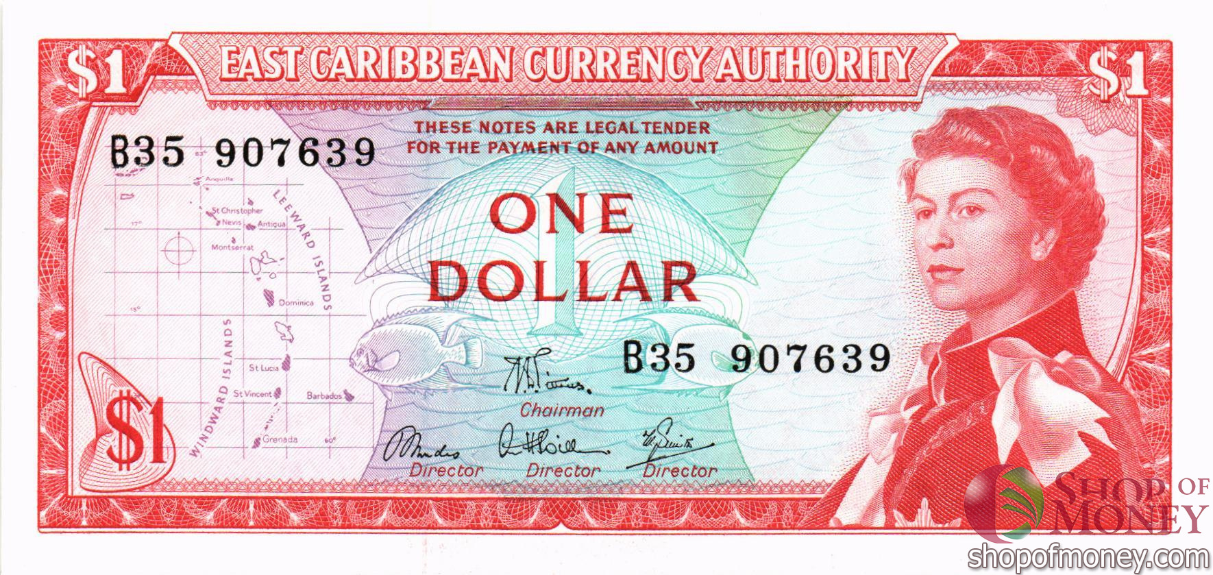 ВОСТОЧНЫЕ КАРИБЫ 1 ДОЛЛАР мини 1