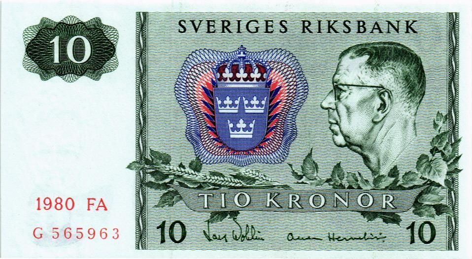 ШВЕЦИЯ 10 КРОН мини 1