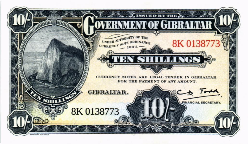 ГИБРАЛТАР 10 ШИЛЛИНГОВ мини 1