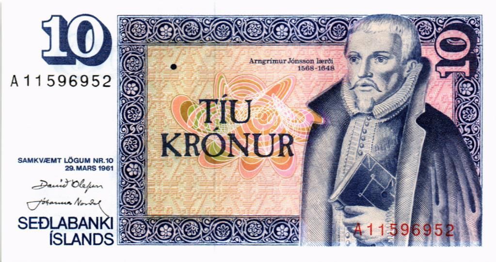 ИСЛАНДИЯ 10 КРОН мини 1