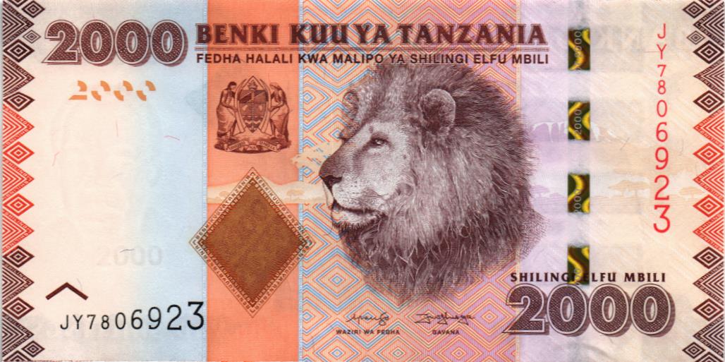 ТАНЗАНИЯ 2000 ШИЛЛИНГОВ мини 1