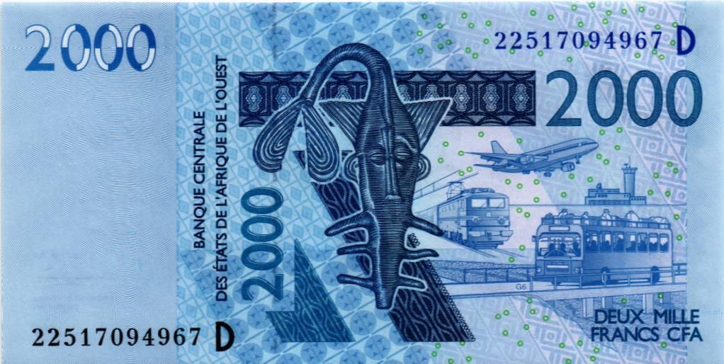 WAS - МАЛИ 2000 ФРАНКОВ (D) мини 1