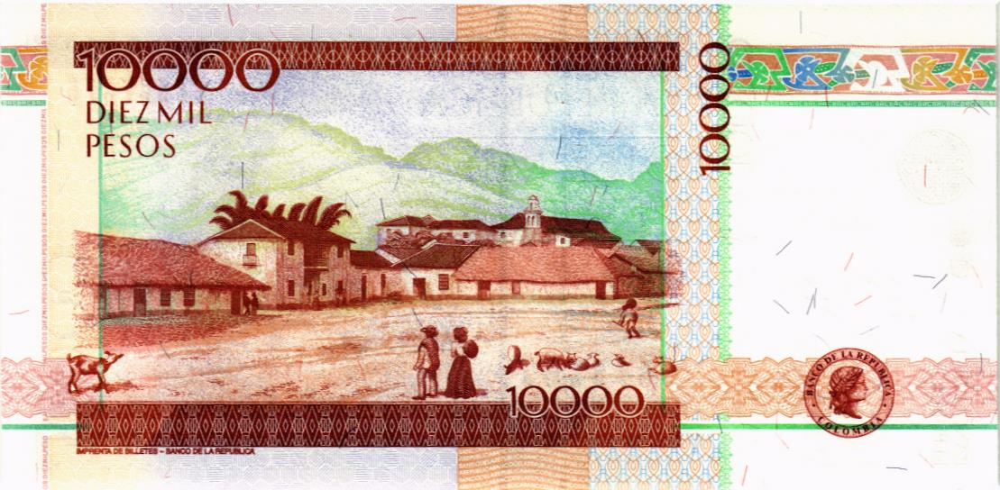 КОЛУМБИЯ 10000 ПЕСО (04.09.2013) мини 2