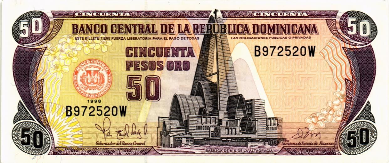 ДОМИНИКАНСКАЯ РЕСПУБЛИКА 50 ПЕСО мини 1