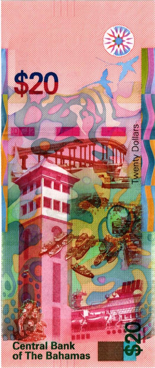 БАГАМСКИЕ ОСТРОВА 20 ДОЛЛАРОВ мини 2