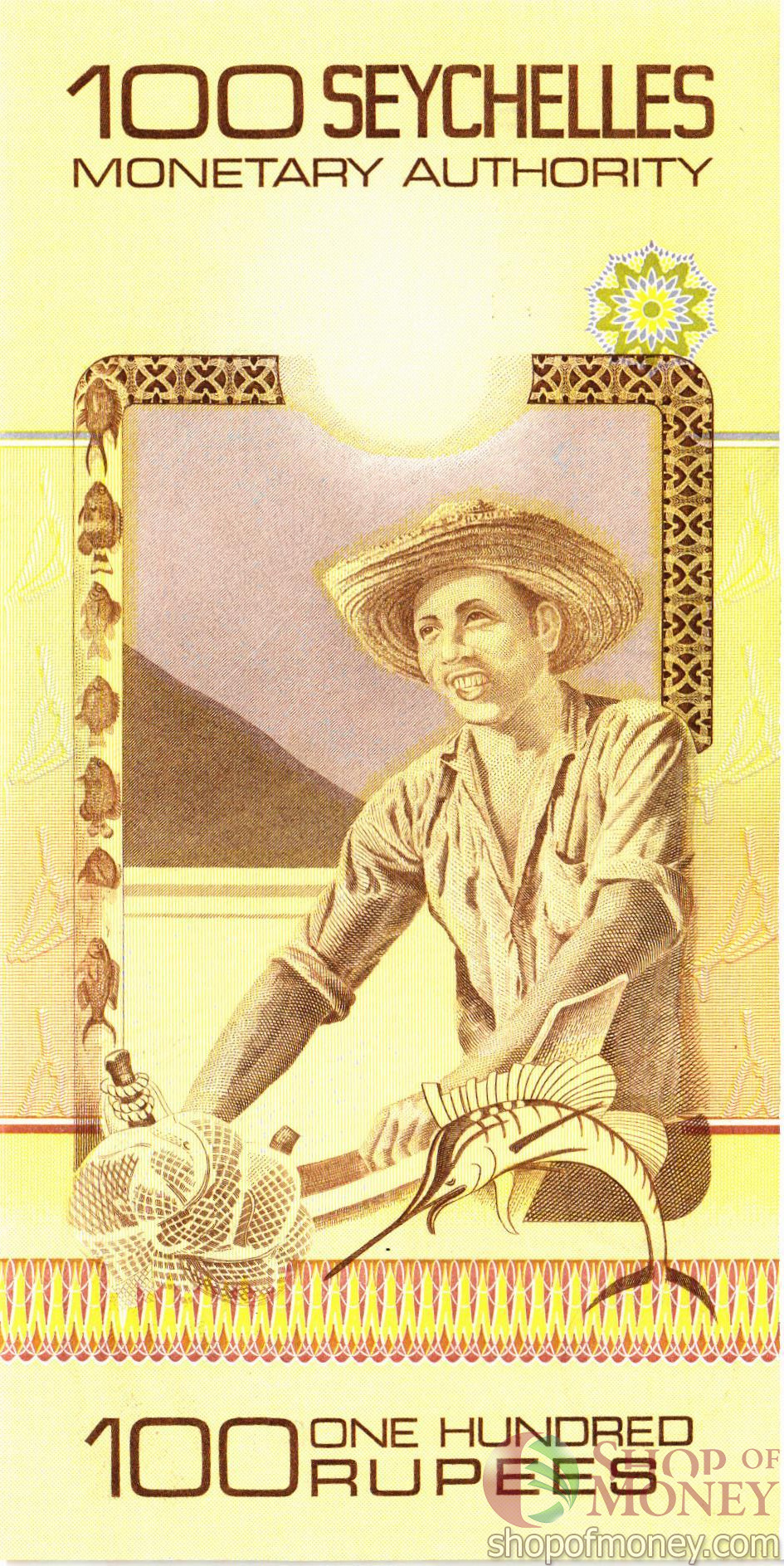 СЕЙШЕЛЬСКИЕ ОСТРОВА 100 РУПИЙ мини 2