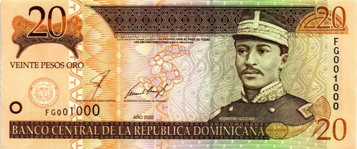 ДОМИНИКАНСКАЯ РЕСПУБЛИКА 20 ПЕСО (#FG001000)