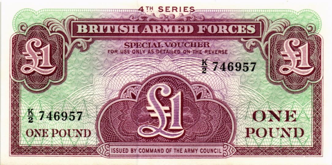 ВЕЛИКОБРИТАНИЯ/АНГЛИЯ 1 ФУНТ (БРИТАНСКАЯ АРМИЯ) мини 1