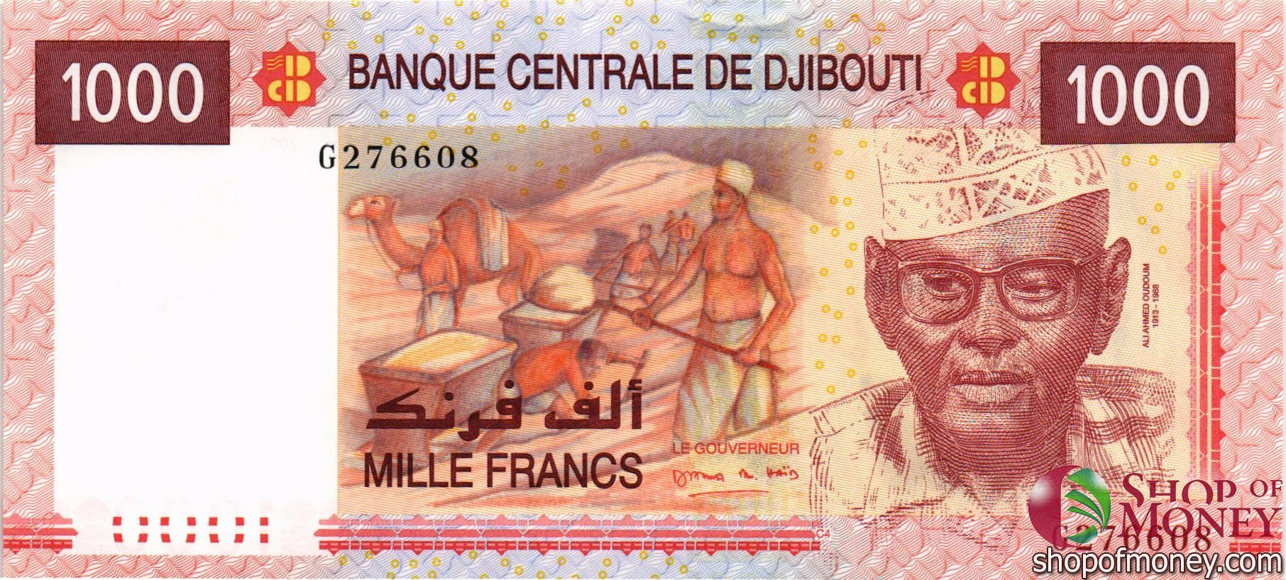 ДЖИБУТИ 1000 ФРАНКОВ мини 1