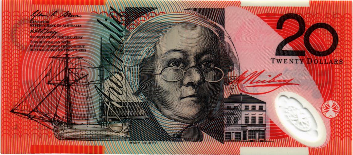 АВСТРАЛИЯ 20 ДОЛЛАРОВ мини 1
