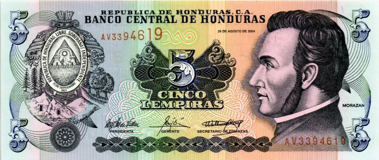 ГОНДУРАС 5 ЛЕМПИР