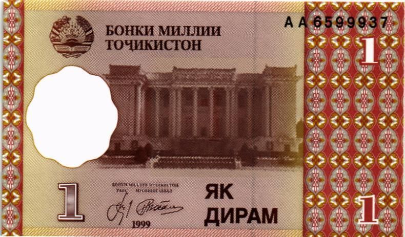 ТАДЖИКИСТАН 1 ДИРАМ мини 1