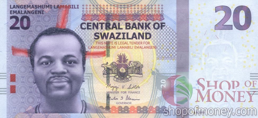 СВАЗИЛЕНД 20 ЭМАЛАНГЕНИ (-AA- ПРЕФИКС) мини 1