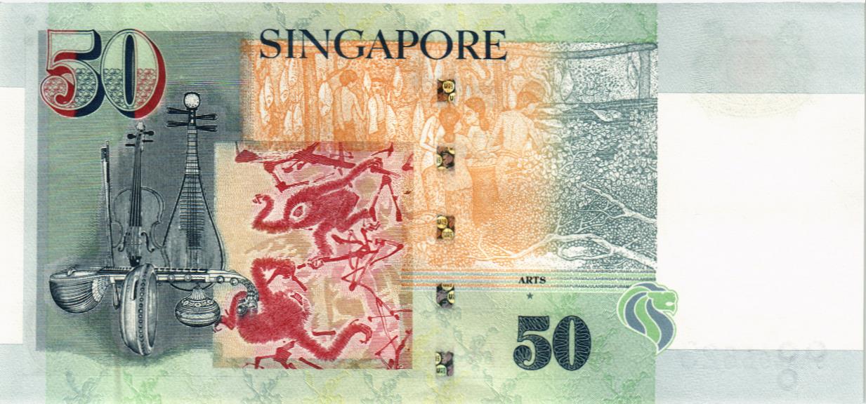 СИНГАПУР 50 ДОЛЛАРОВ мини 2