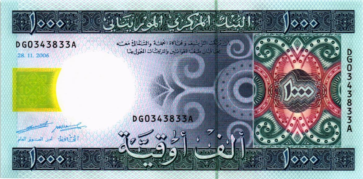 МАВРИТАНИЯ 1000 УГИЙ