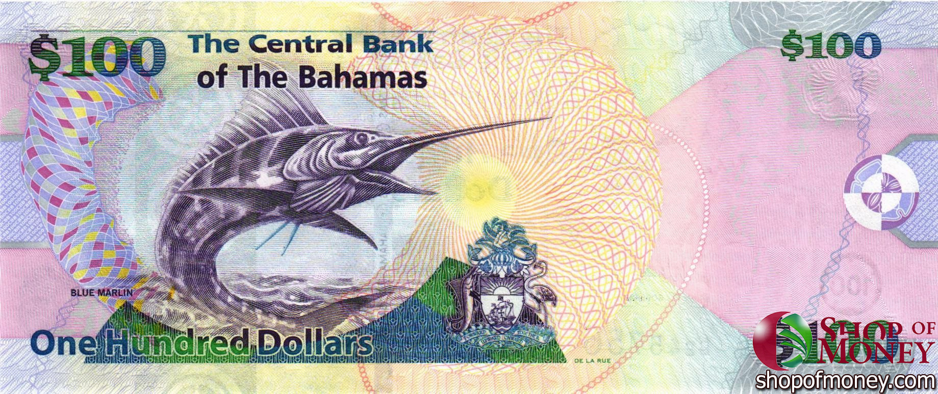 БАГАМСКИЕ ОСТРОВА 100 ДОЛЛАРОВ мини 2