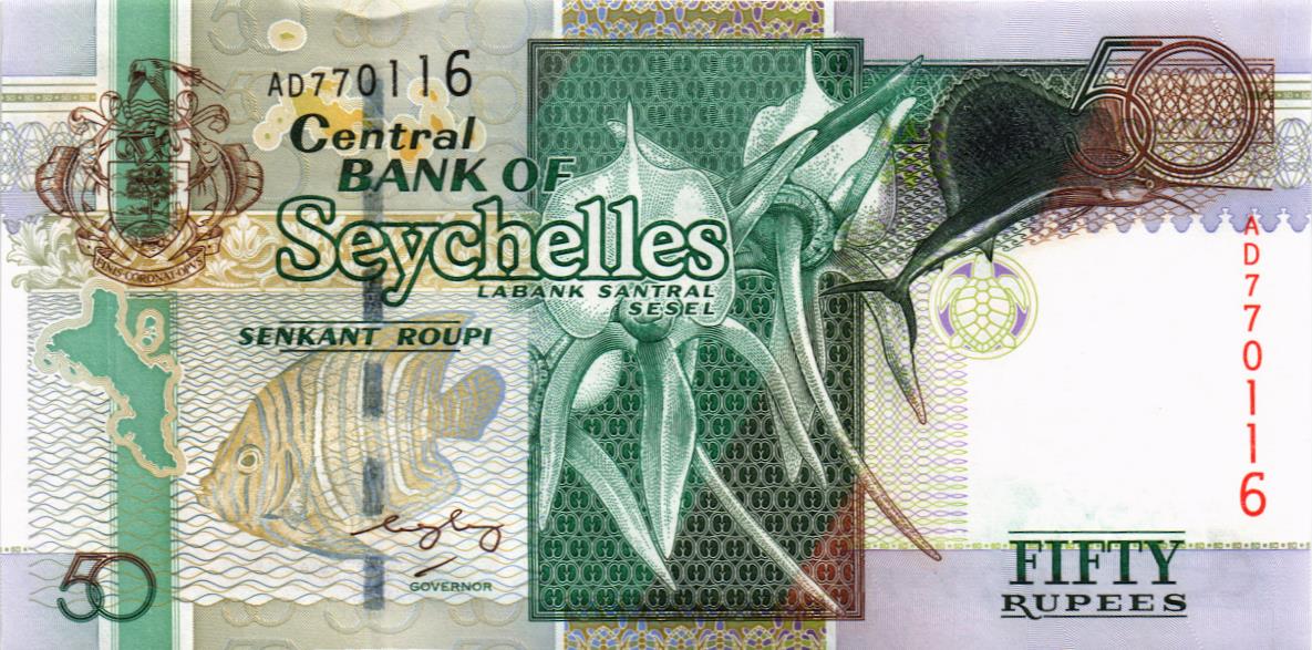 СЕЙШЕЛЬСКИЕ ОСТРОВА 50 РУПИЙ