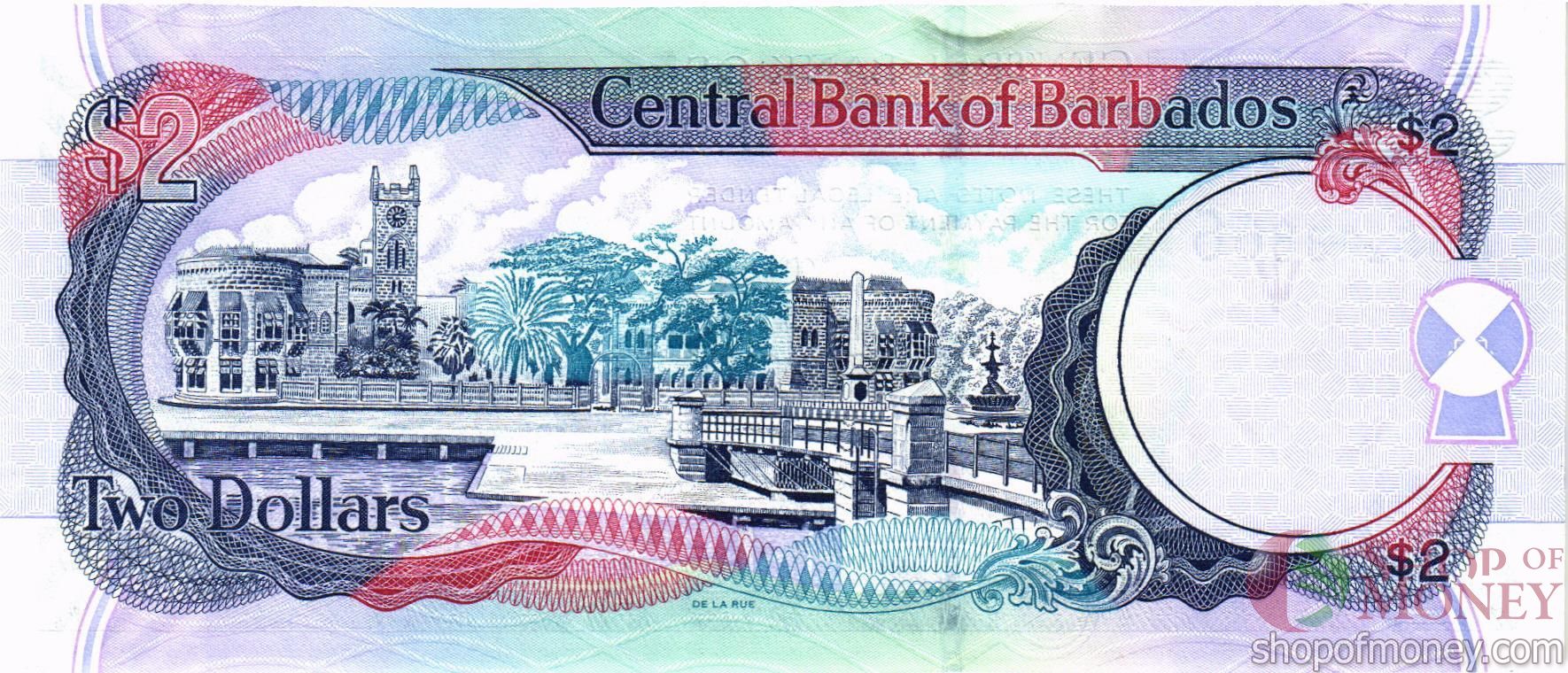 БАРБАДОС 2 ДОЛЛАРА мини 2