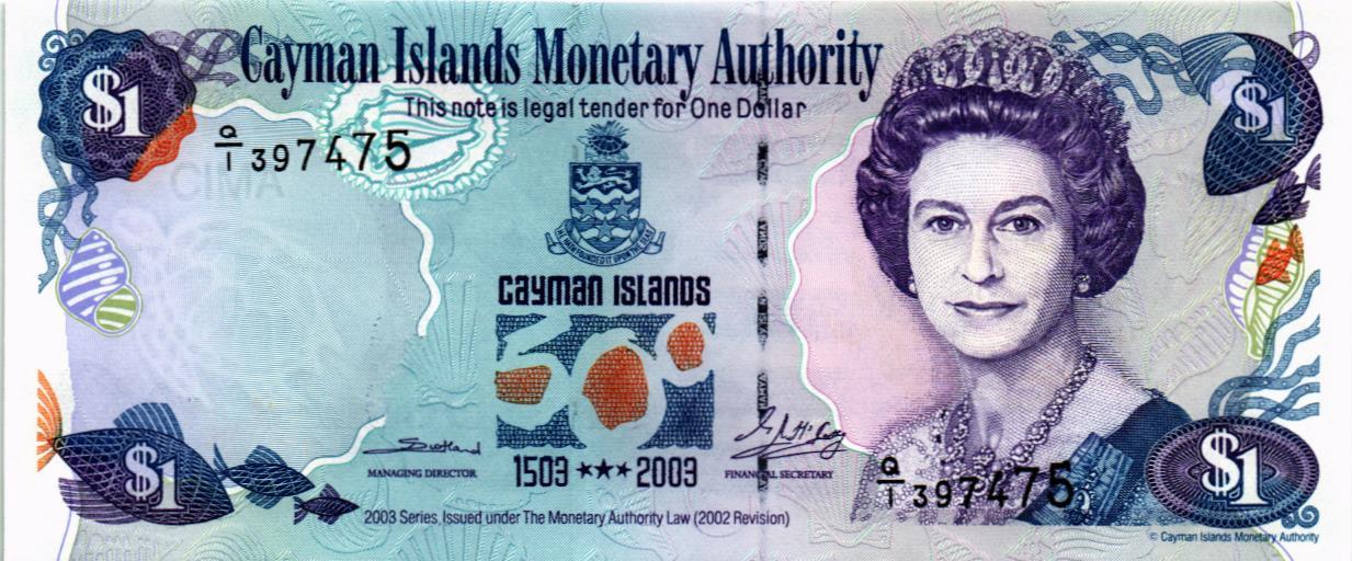 КАЙМАНОВЫ ОСТРОВА 1 ДОЛЛАР (Q/1) мини 1