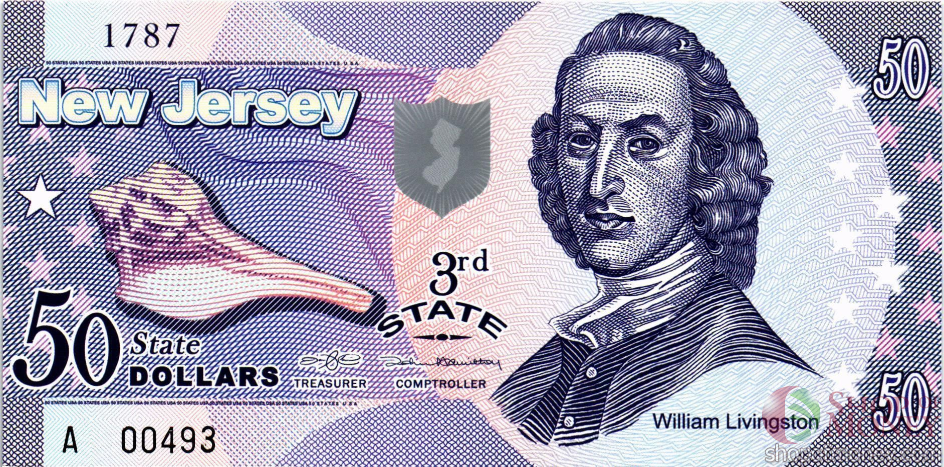 НЬЮ-ДЖЕРСИ 50 ДОЛЛАРОВ мини 1