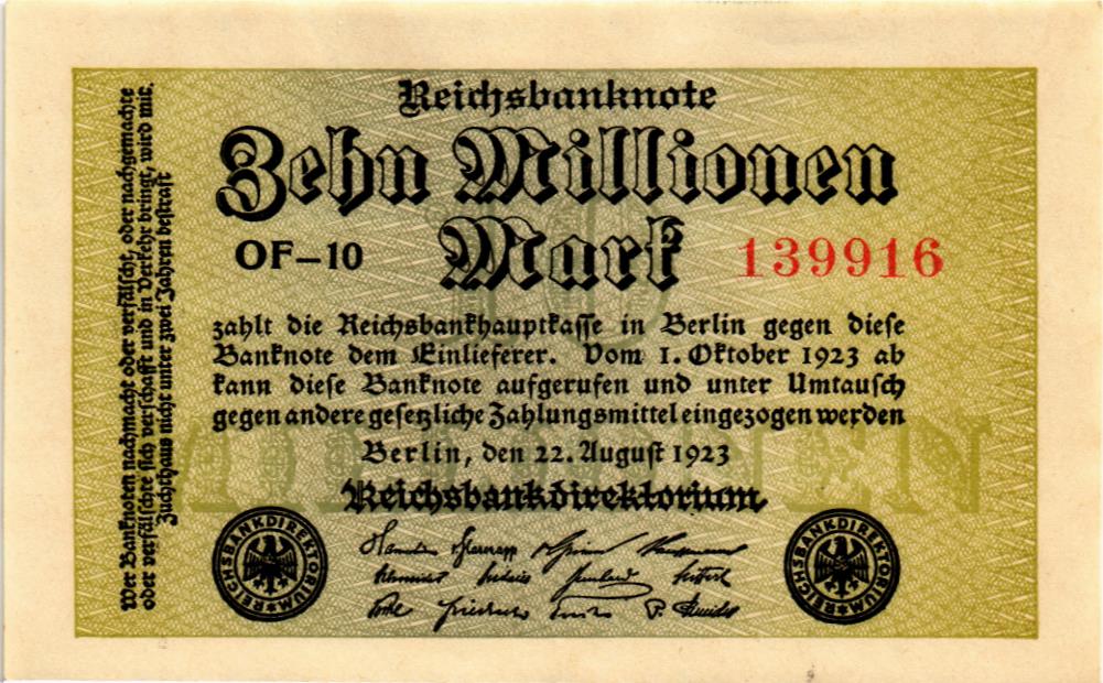 ГЕРМАНИЯ 10000000 МАРОК