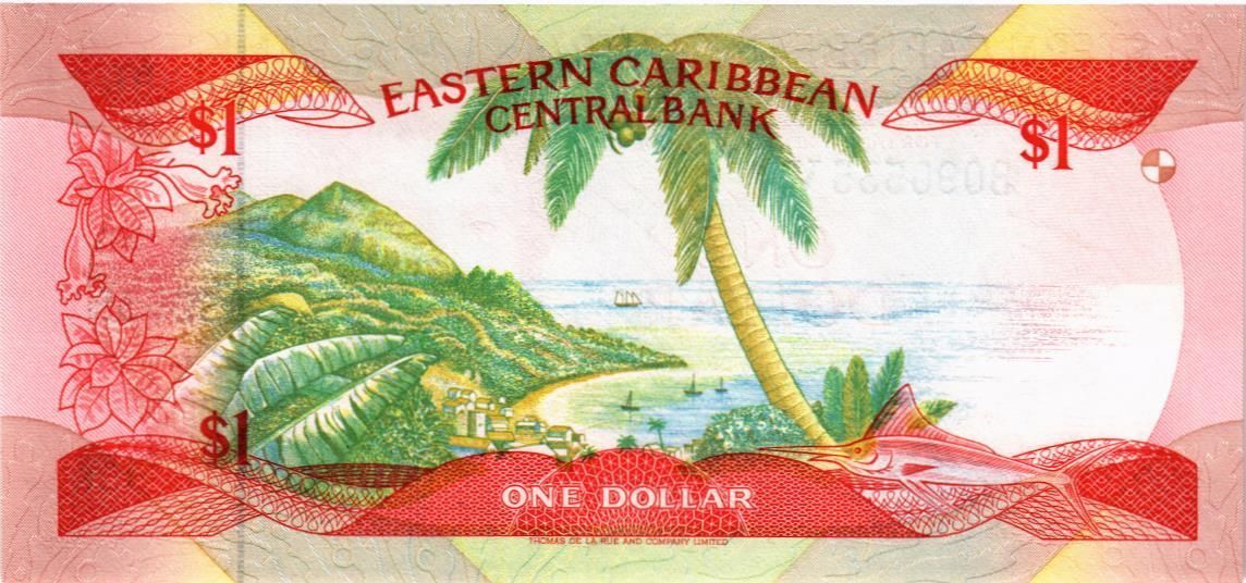 ВОСТОЧНЫЕ КАРИБЫ 1 ДОЛЛАР (V - Сент-Винсент) мини 2