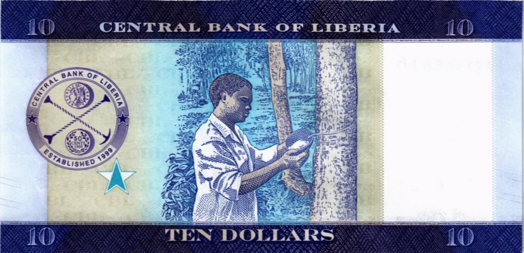 ЛИБЕРИЯ 10 ДОЛЛАРОВ мини 2
