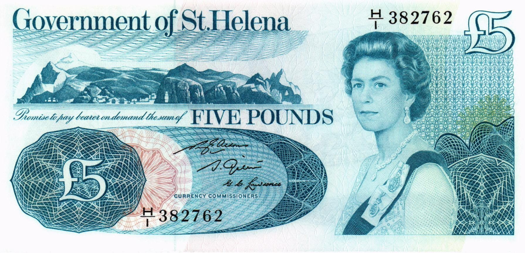 ОСТРОВ СВЯТОЙ ЕЛЕНЫ 5 ФУНТОВ