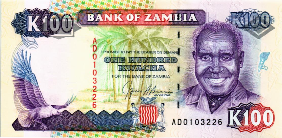 ЗАМБИЯ 100 КВАЧА мини 1