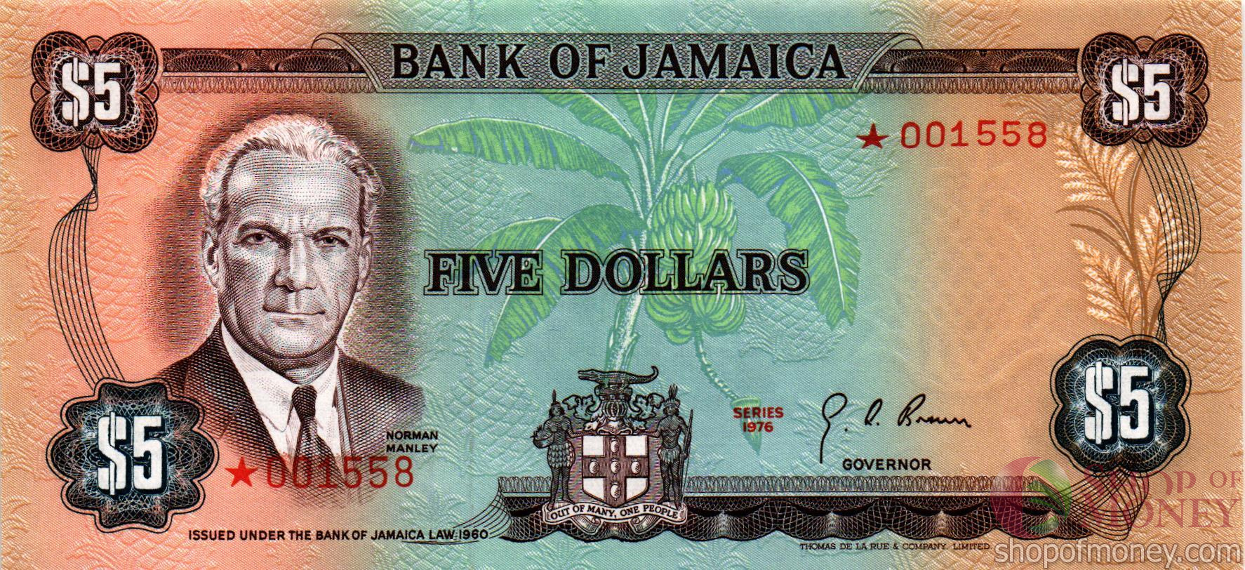 ЯМАЙКА 5 ДОЛЛАРОВ мини 1