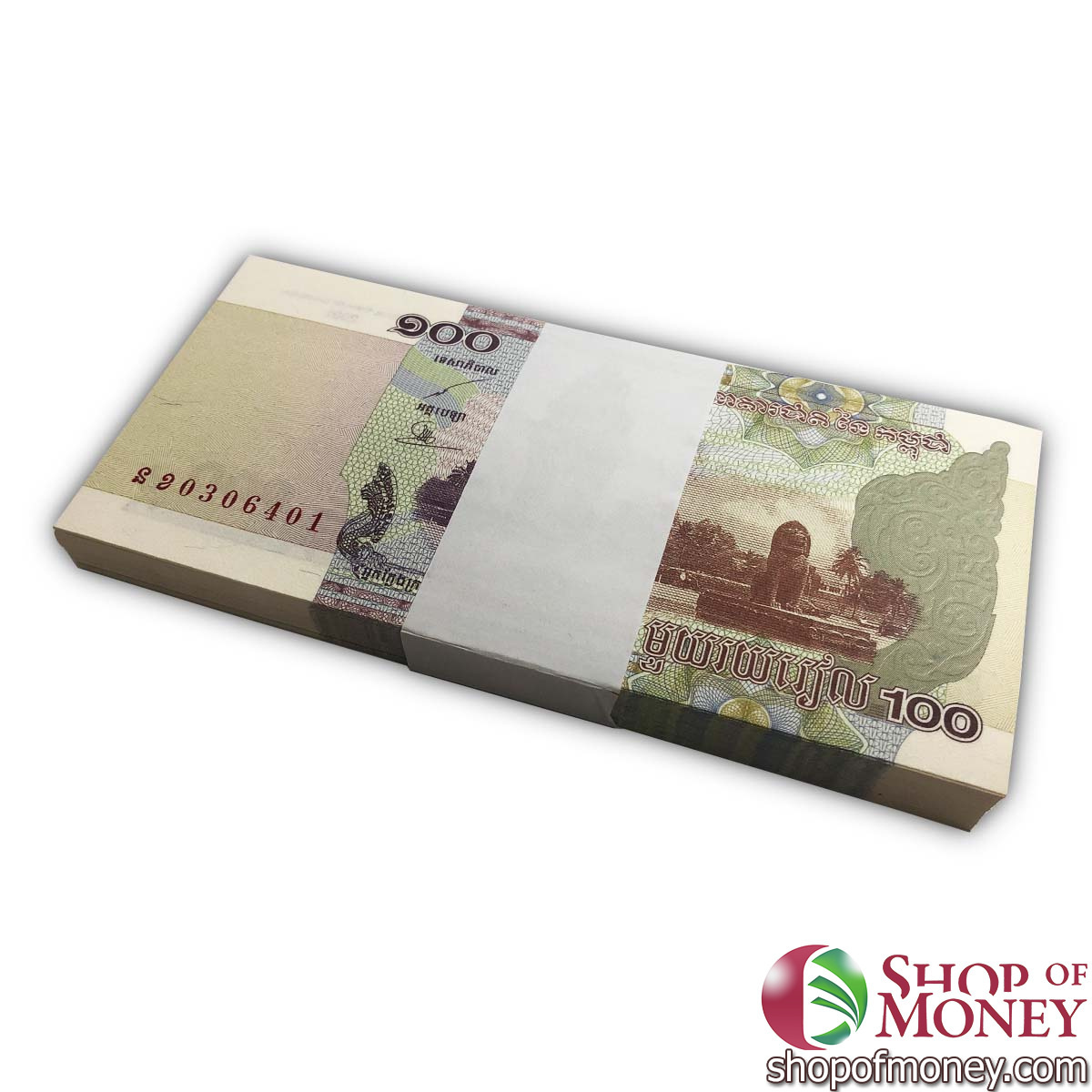 КАМБОДЖА 100 РИЕЛЬ (100 БАНКНОТ) мини 1