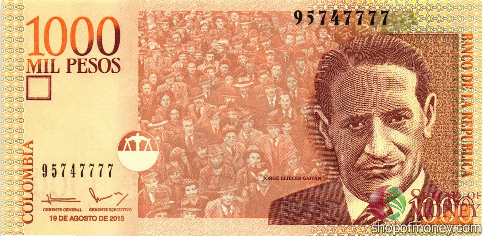 КОЛУМБИЯ 1000 ПЕСО #95747777 мини 1