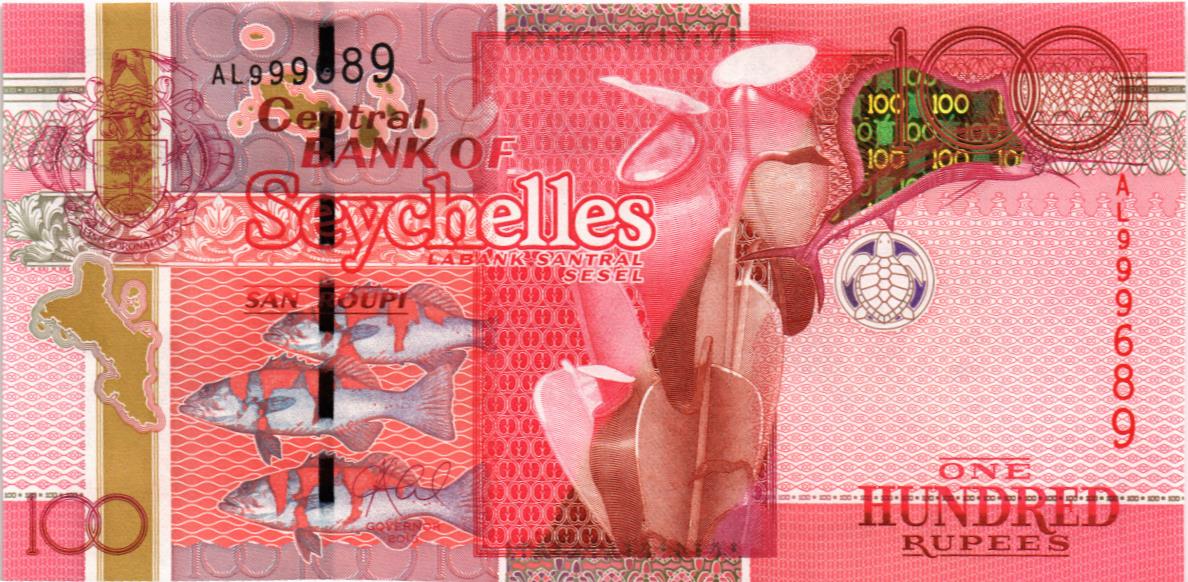 СЕЙШЕЛЬСКИЕ ОСТРОВА 100 РУПИЙ