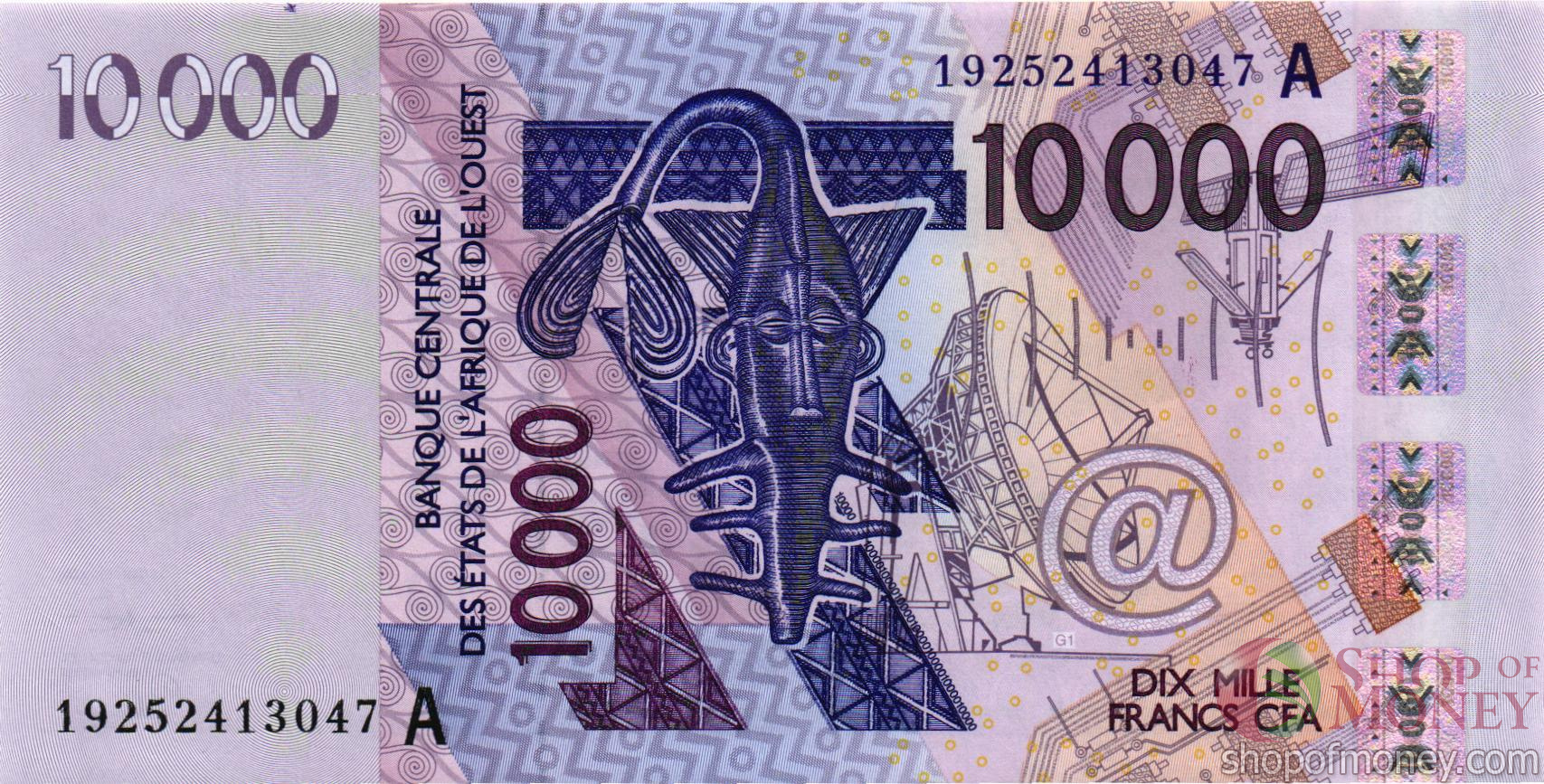 КОТ-Д'ИВУАР 10000 ФРАНКОВ