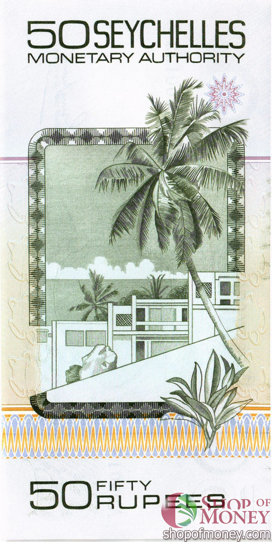 СЕЙШЕЛЬСКИЕ ОСТРОВА 50 РУПИЙ мини 2